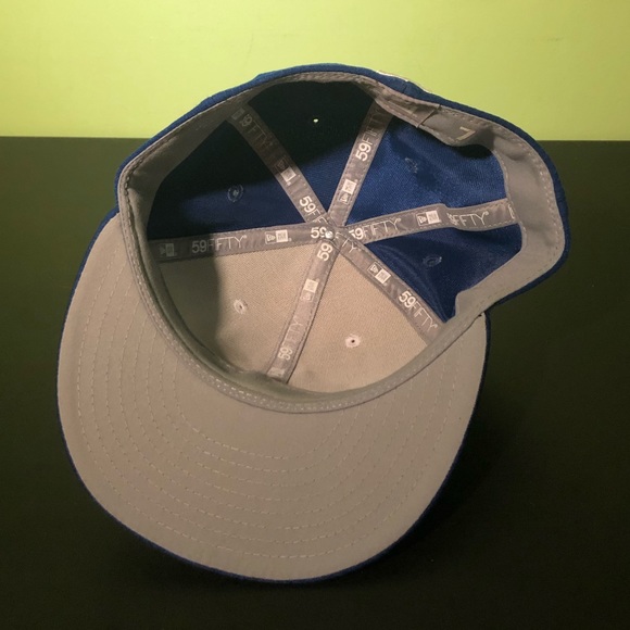⚾️ TORONTO BLUE JAYS NEW ERA MAPLE LEAF BLUE & WHITE 59FIFTY BASEBALL HAT ⚾️ - Picture 5 of 8